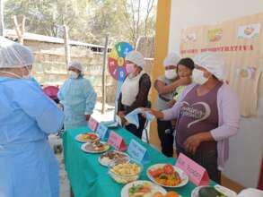 Peruvian Mothers preparing iron-rich meals