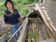 Trainer demonstrating new concepts in gardening