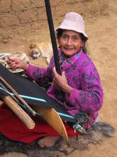 Chulu Woman Weaving