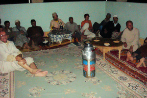 Community meeting with local men's association