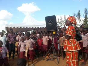 A seropositive giving testimony about HIV/AIDS