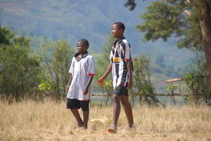 Girls playing in AKWOS program