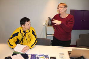 Studying how to adapt the books for the blind