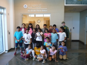 Summer Adventure Kids visiting Border Patrol!