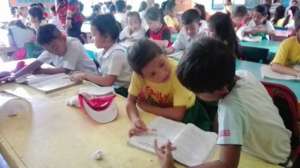 Child to child learning at Salih Yusah Elementary