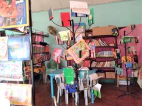 Book tree made by school dad