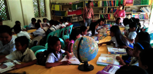 Peer learning with AAI books at school library