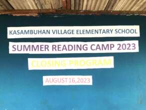 Reading camp banner