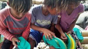 Students receive shoes for school
