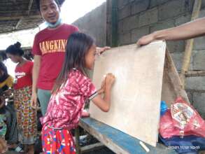 Student learning to write