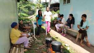 Mom's cooking lunch at Poblacion ES, Mindanao