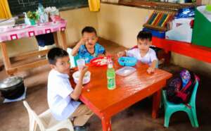 Lunch tastes better with friends