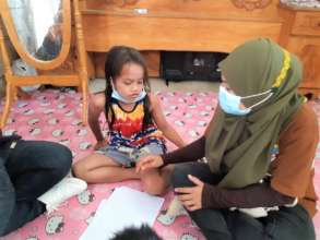 Teachers assessed students one-on-one in homes