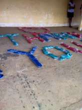 Rubber Sandals Thank You Art from Our Children