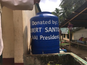 Water tanks provided by AAI in Sulu and Visayas