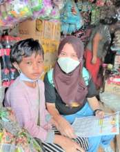 Teacher visits student at home during pandemic