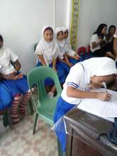 Munding Mini Nurse applicants taking test