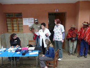 Triage at our Peru Camp