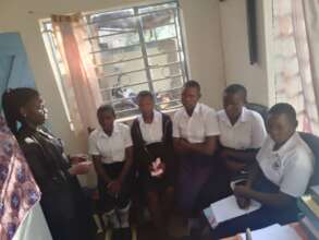 Orphan girl children at school
