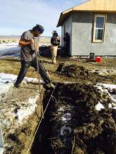 Digging electrical lines