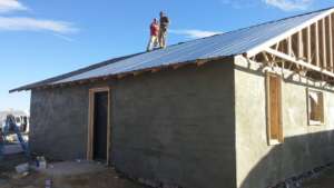 Stucco + roof