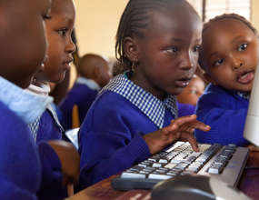 Kindergardeners at SOS orphanage in Meru