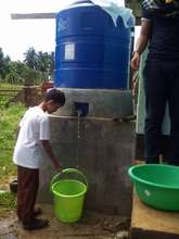 New water tank at Sahaya Elementary School