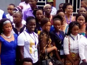 Women on Gender equality taking a photo