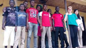 Youth beneficiaries with GGUK Volunteers