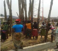 Girls selling sticks