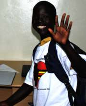 Julius elated receiving his first backpack .jpg