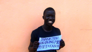 Julius in high school is grateful for his education!.JPG