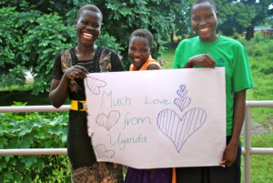 Sponsored students Kevin, Gloria, Peace 2015