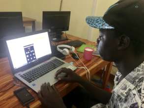 Sunday creating an innovative app at U-TOUCH Ctr