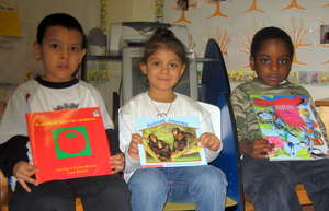 Students with their Books