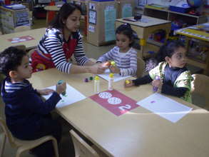 Crafts time at The Family Resource Center