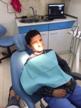 A young boy receiving care at SOAR Dental Clinic
