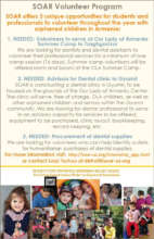 SOAR volunteer program flyer