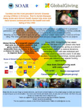 SOAR dental Care campaign flyer to donors
