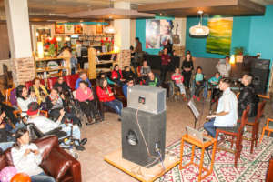 Live music always draws a crowd