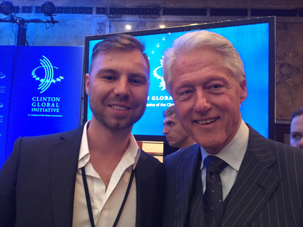 President Clinton & ICAAD Board Mem. Bryan Miller