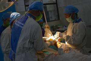 Surgery at Patan hospital in Kathmandu