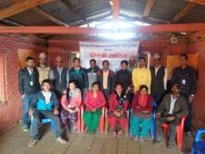 Mason training to build latrines in Nepal