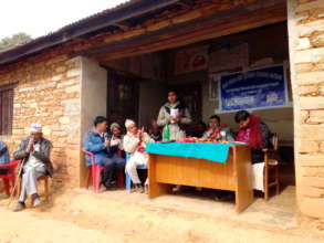 Nishu Karna delivering her speech