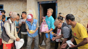 Your gift is providing emergency supplies in Nepal