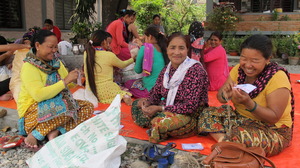 Volunteers pack supplies you helped provide.