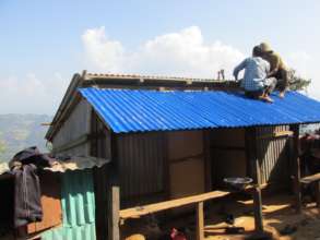 Rebuilt home with a new zinc roof