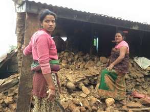Gita and Rupa, from our women's group in Taklung