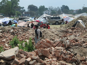 Destruction in Kathmandu