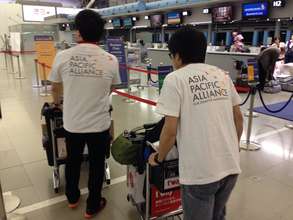 A-PAD team departs Japan